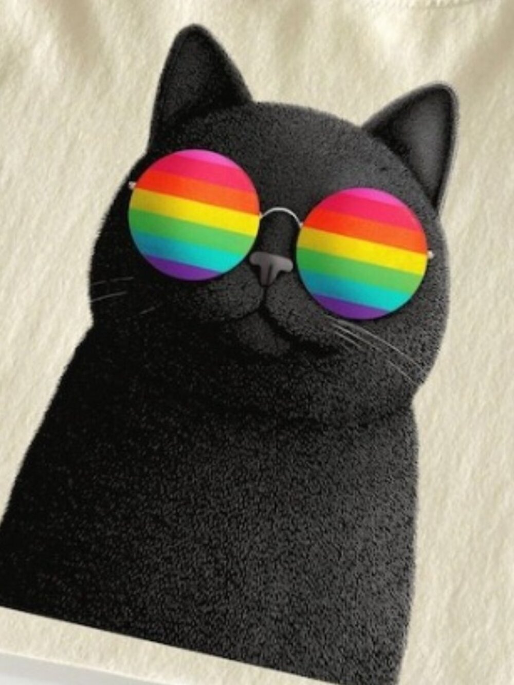 Cat Sunglasses Subtle LGBTQ Pride Shirt, Subtle Pride Ally shirt - Picture 2 of 4
